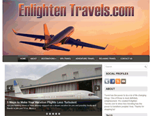 Tablet Screenshot of enlightentravels.com